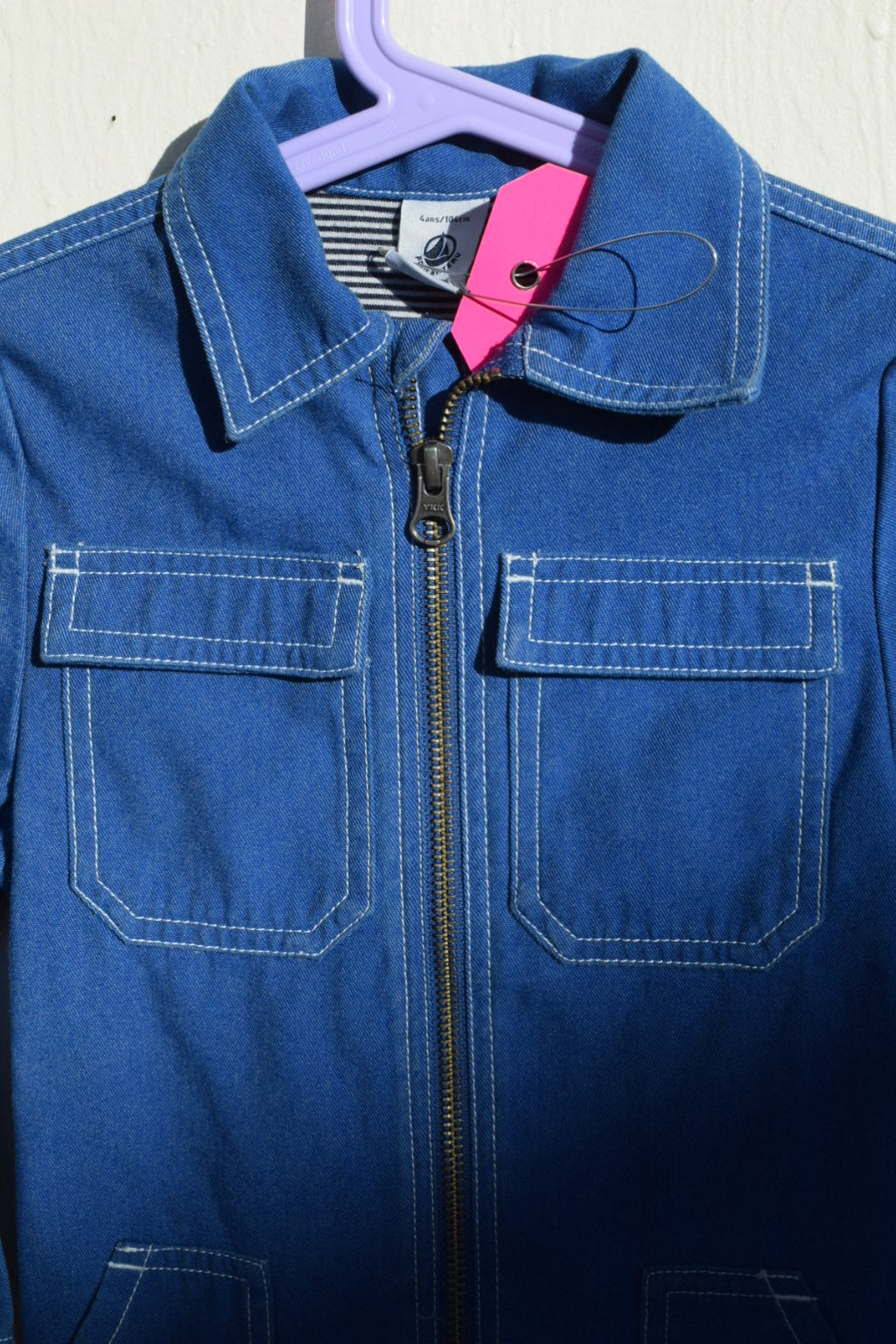 Petit Bateau denim jumpsuit