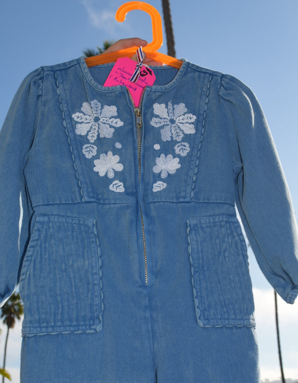 Louise Misha denim jumpsuit