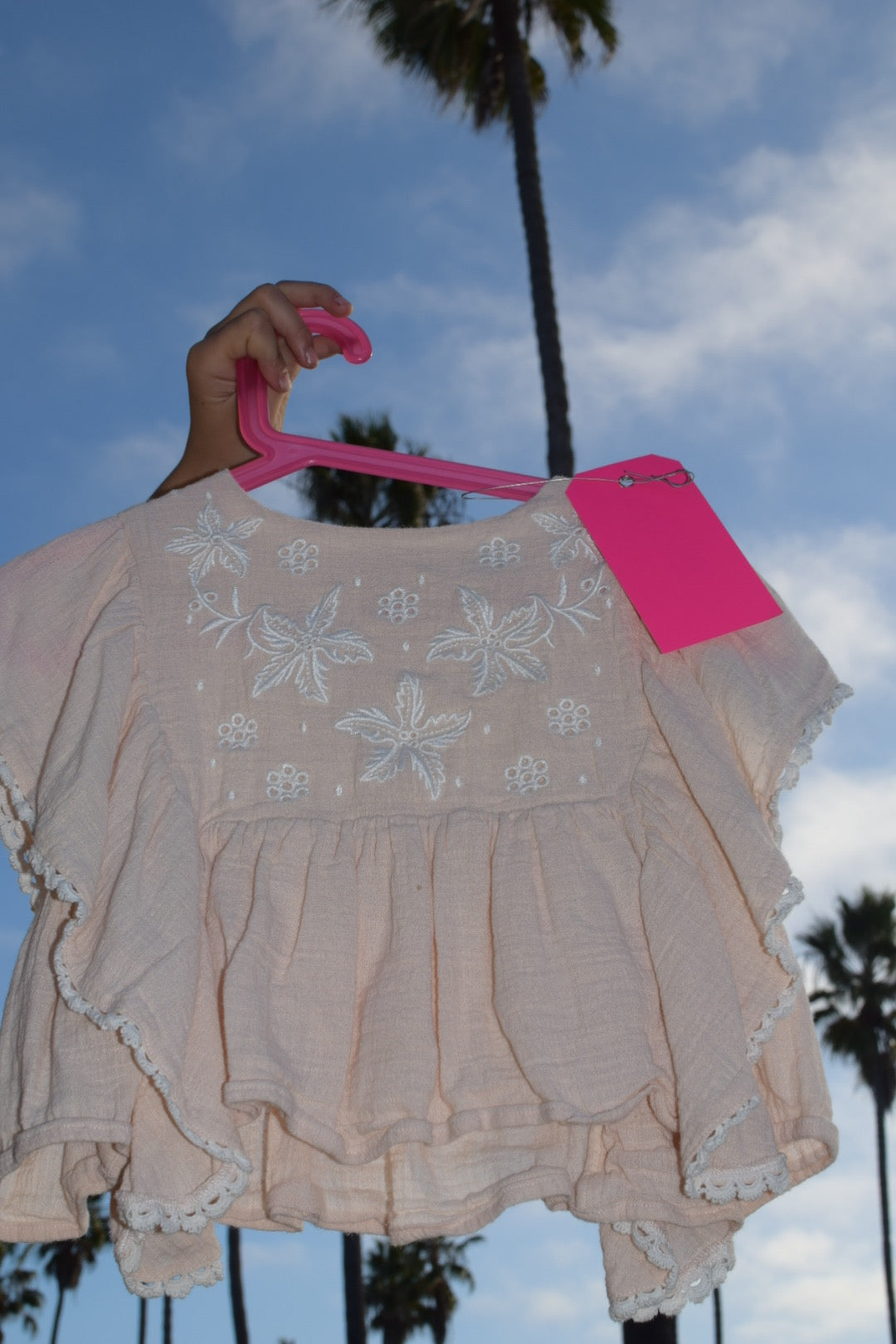 Louise Misha blush top