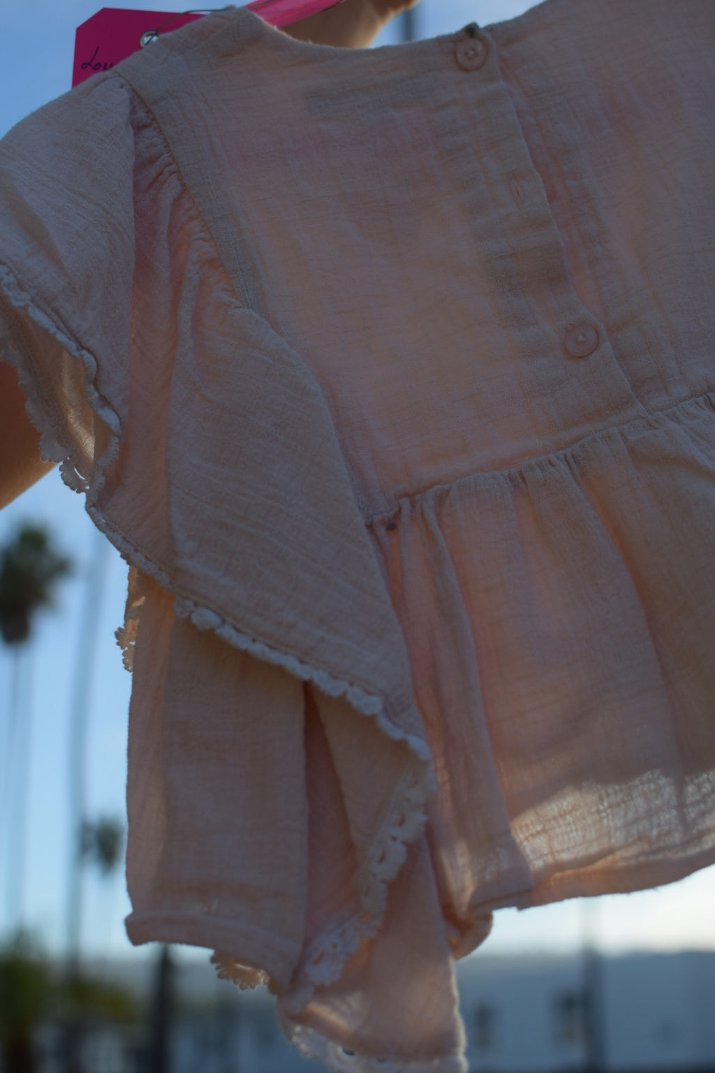 Louise Misha blush top